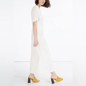 Zara Elegant White Belted Jumpsuit